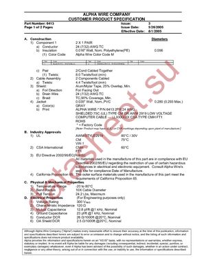 6413 SL005 datasheet  